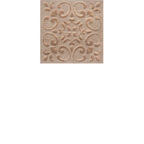 Вставка Браш Вуд 2 бежевый  9,9х9,9