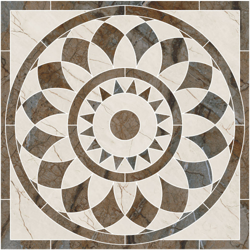 Декор Театро наборный  100х100