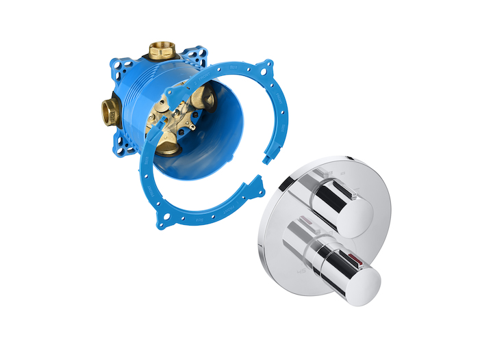 смеситель для ванны / душа L20Т термостатический,встраиваемый  / 160 /  ( хром )  