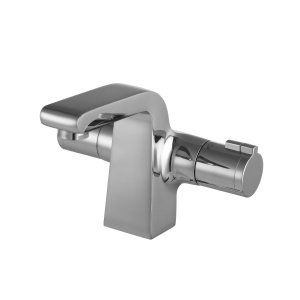 Смеситель для умывальника термостатический,  хром