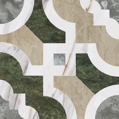 Декор Риальто Нобиле 1 наборный лаппатированный 30х30