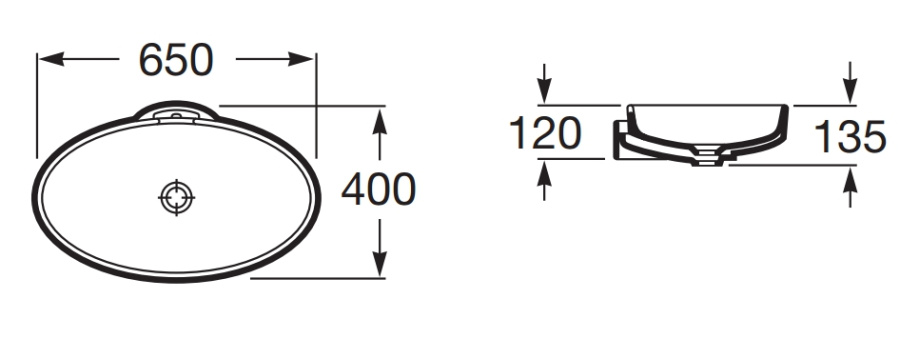 умывальник URBI 5  / 60х45 /   ( бел )  