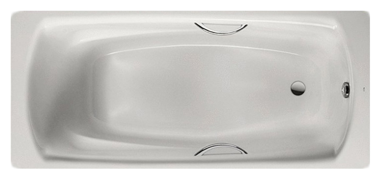 ванна SWING с отверстиями под ручки  / 170х75 /   ( бел )  