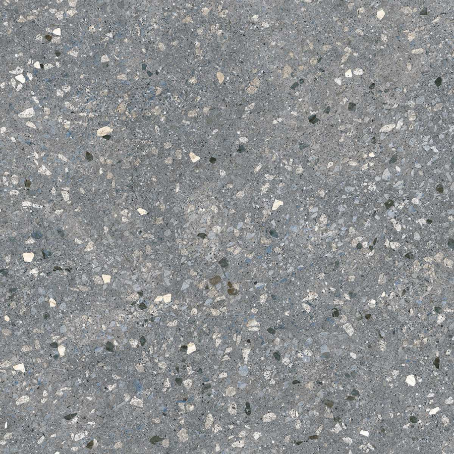 Терраццо серый тёмный обрезной 60х60 