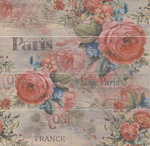 Панно Стори Вуд матовый (из 4 ч. разм. 20х80) 80х80