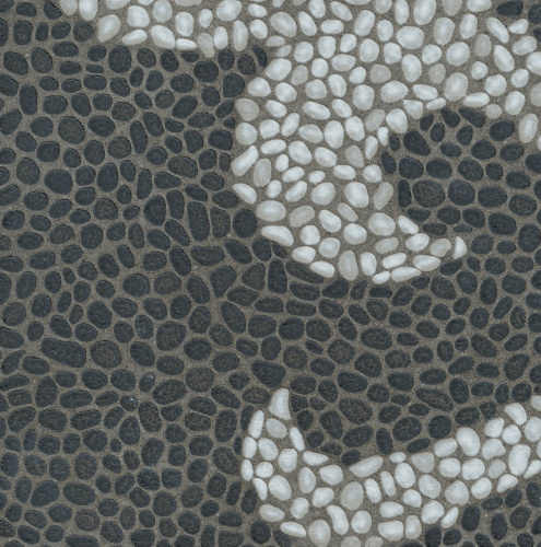 Багатти белый чёрный обрезной 80х80