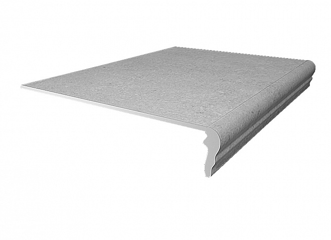 Ступень фронтальная Аллея серый светлый  30х30 