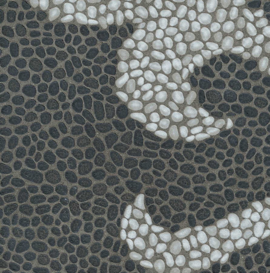 Багатти белый чёрный обрезной 80х80 