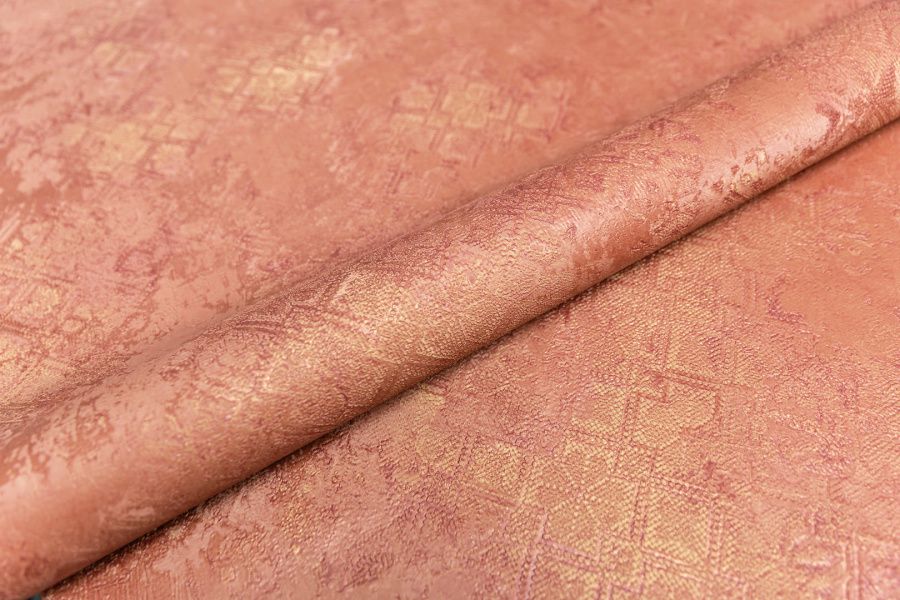 Обои виниловые на флизелиновой основе Ренессанс мотив, красный 