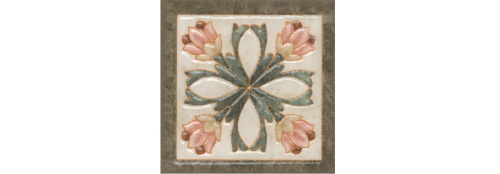 Вставка Лирия лаппатированный обрезной 8х8