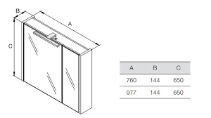 зеркальный шкаф ETNA  / 80 /  (дуб верона)  
