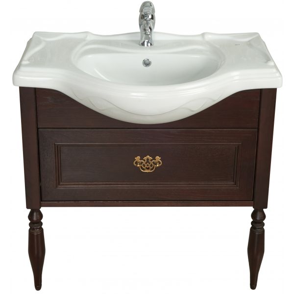 тумба под раковину AMERICA  / 85 /  ( дуб тёмный шоколад )  