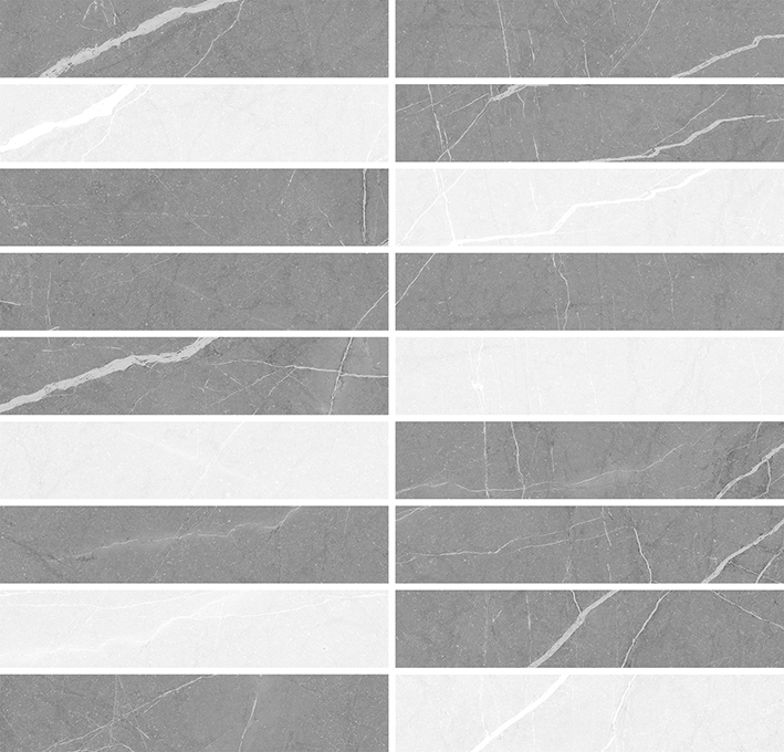 Rubio Мозаика микс серый 28,6х29,8 