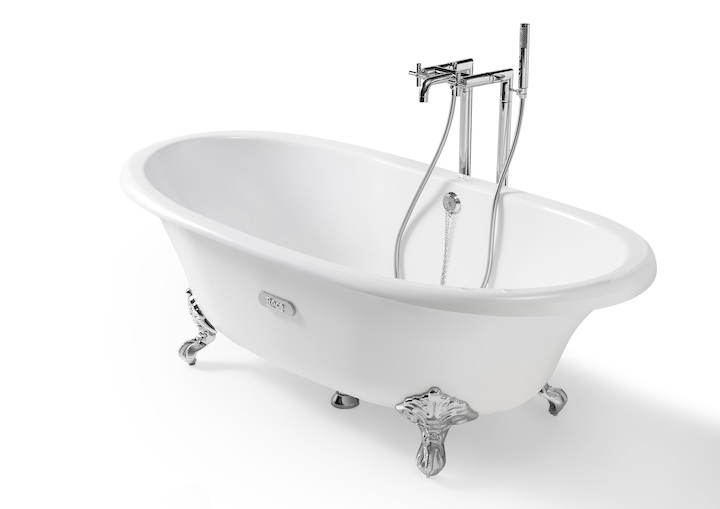 ванна NEWCAST WHITE с противоскользящим покрытием дна  / 170х85 /   ( бел )  