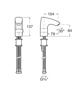 смеситель M3 электронный  ( хром )  