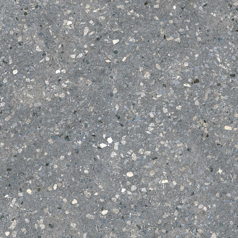 Терраццо серый тёмный обрезной 60х60 