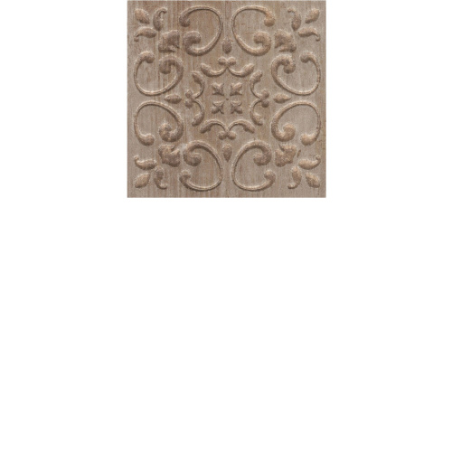 Вставка Браш Вуд 2 коричневый  9,9х9,9